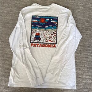 Patagonia White Long-Sleeve Tshirt